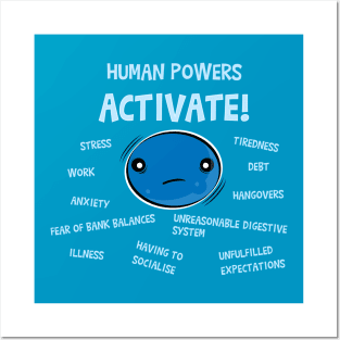 Human Powers Posters and Art